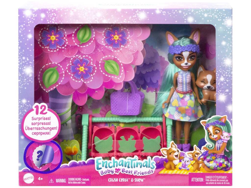 Enchantimals Baby Best Friends Crizia Corgi e Show Mattel HLK86