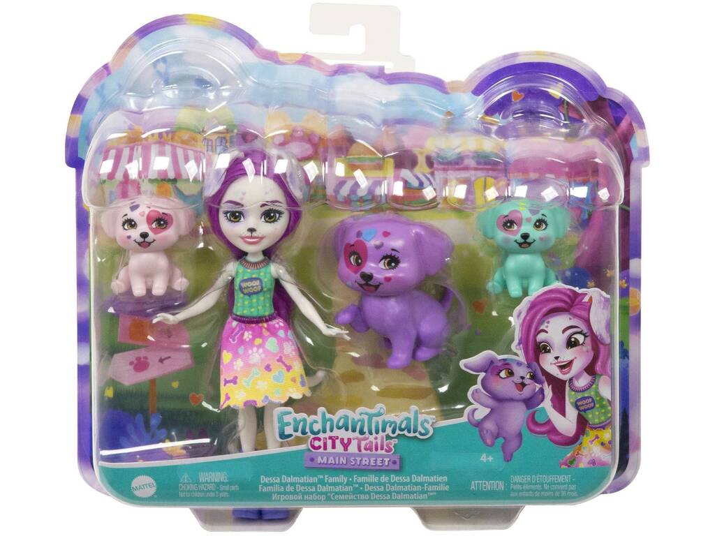 Enchantimals City Tails Dessa Dalmatian Family Mattel HKN14