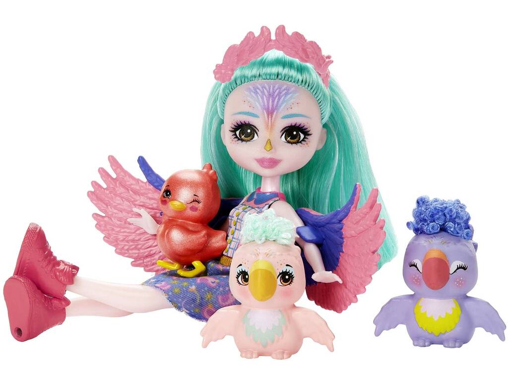 Enchantimals City Tails Filia Finch Family Mattel HKN15