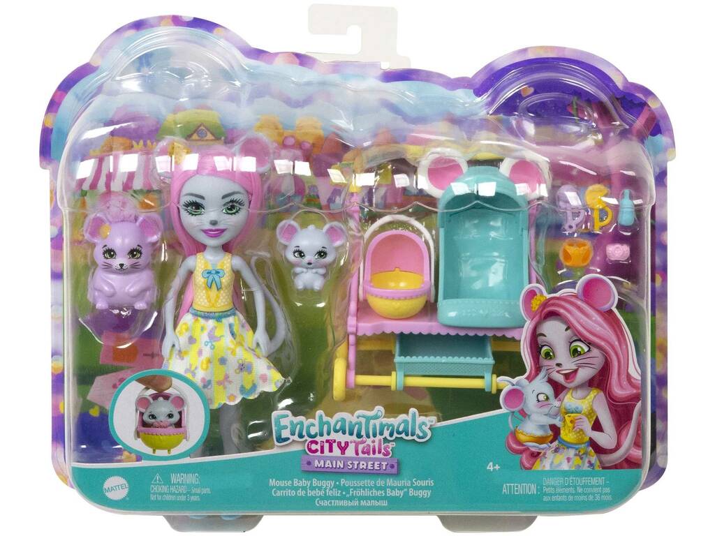 Enchantimals City Tails Happy Baby Trolley Mattel HKR57