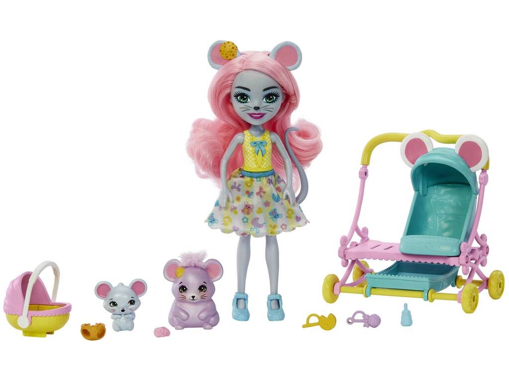 Enchantimals City Tails Happy Baby Trolley Mattel HKR57