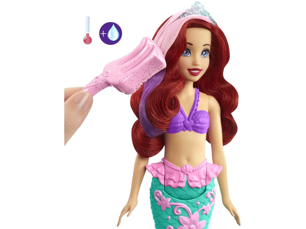 Principesse Disney Bambola Ariel Tocco di Colore Mattel HLW00