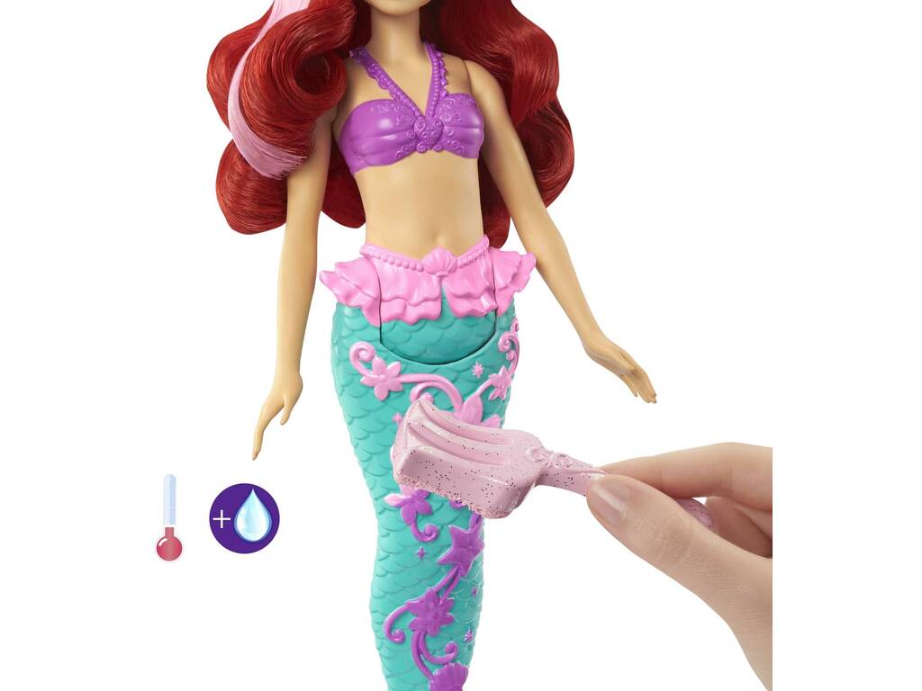 Principesse Disney Bambola Ariel Tocco di Colore Mattel HLW00