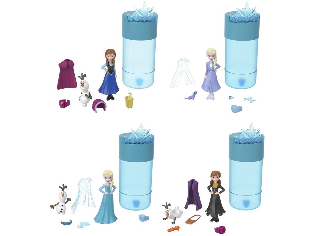 Poupée mini-surprise Frozen Snow Colour Reveal Mattel HPR35