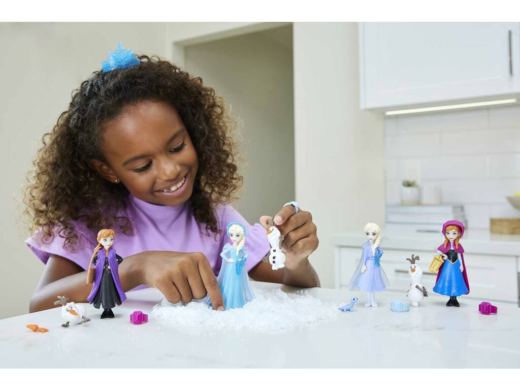 Poupée mini-surprise Frozen Snow Colour Reveal Mattel HPR35