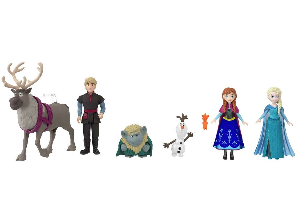 Frozen Minis Pack da 6 figure di fiabe classiche di Frozen Mattel HLX04