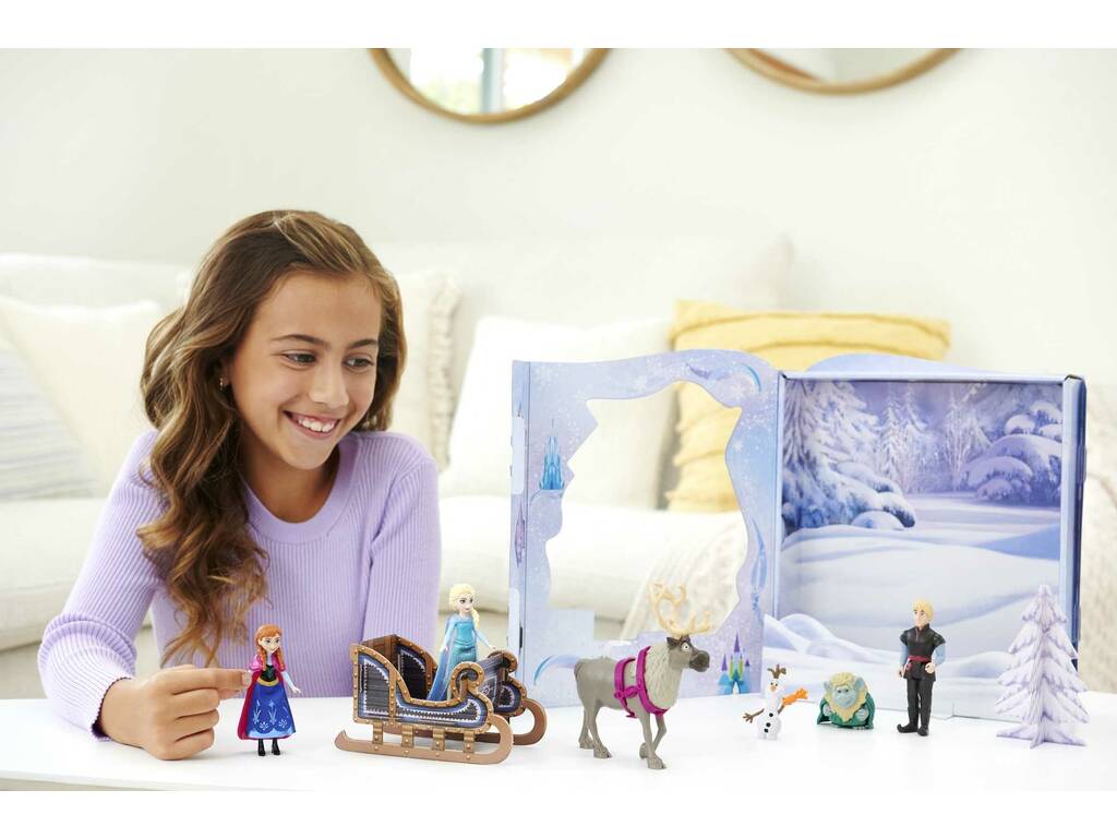 Frozen Minis Pack da 6 figure di fiabe classiche di Frozen Mattel HLX04