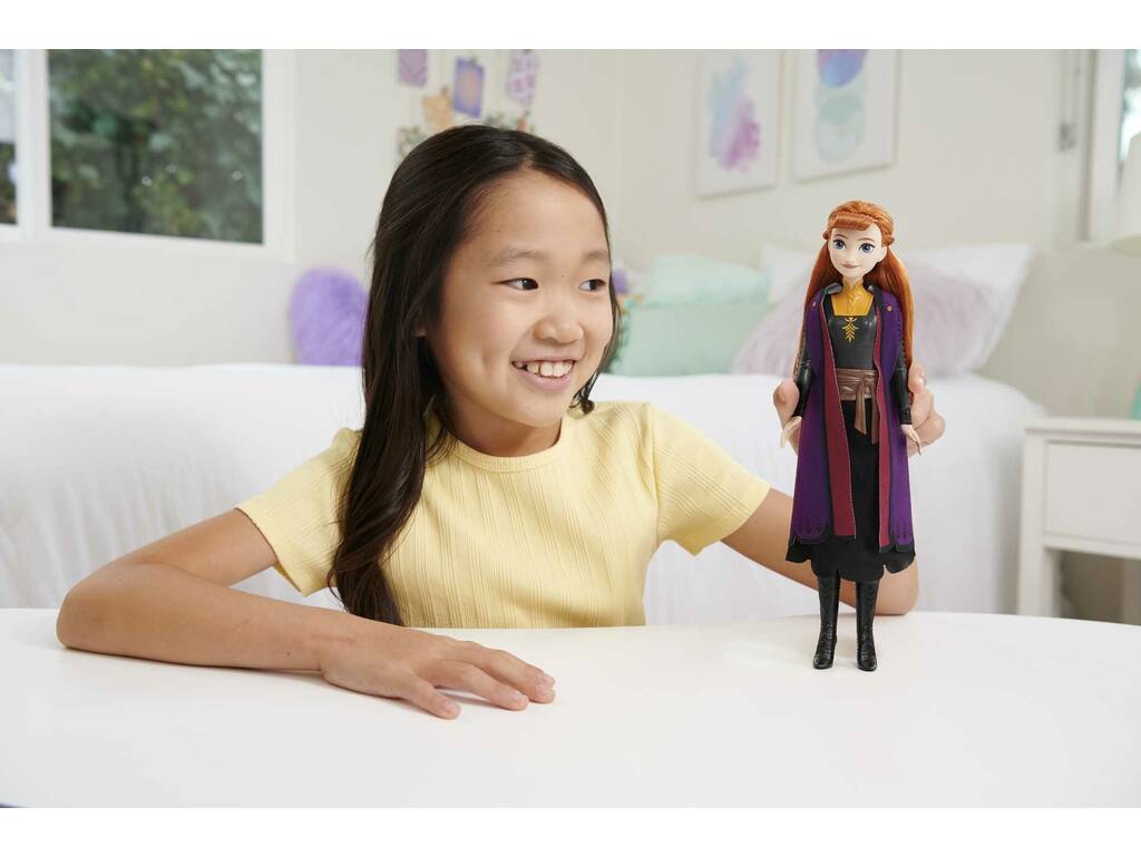 Poupée Frozen Anna avec gilet Mattel HLW50