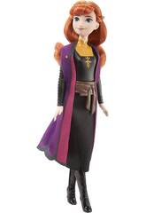 Poupée Frozen Anna avec gilet Mattel HLW50