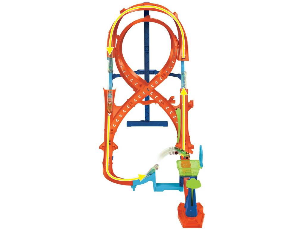 Hot Wheels Action Salto verticale in forma di 8 Mattel HMB15