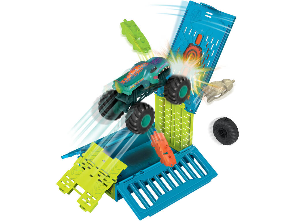 Hot Wheels Monster Trucks Mega Wrex com Gaiola Mattel HNC29