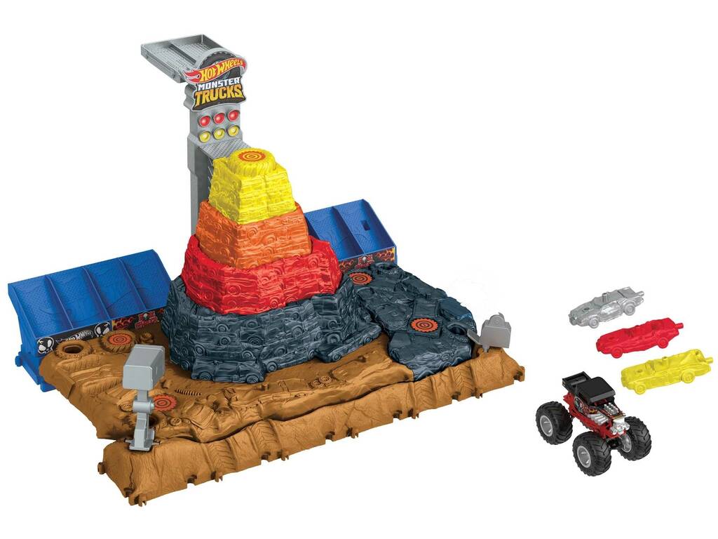 Hot Wheels Monster Trucks Arena Smashers Smash and Smash Track Mattel HNB96