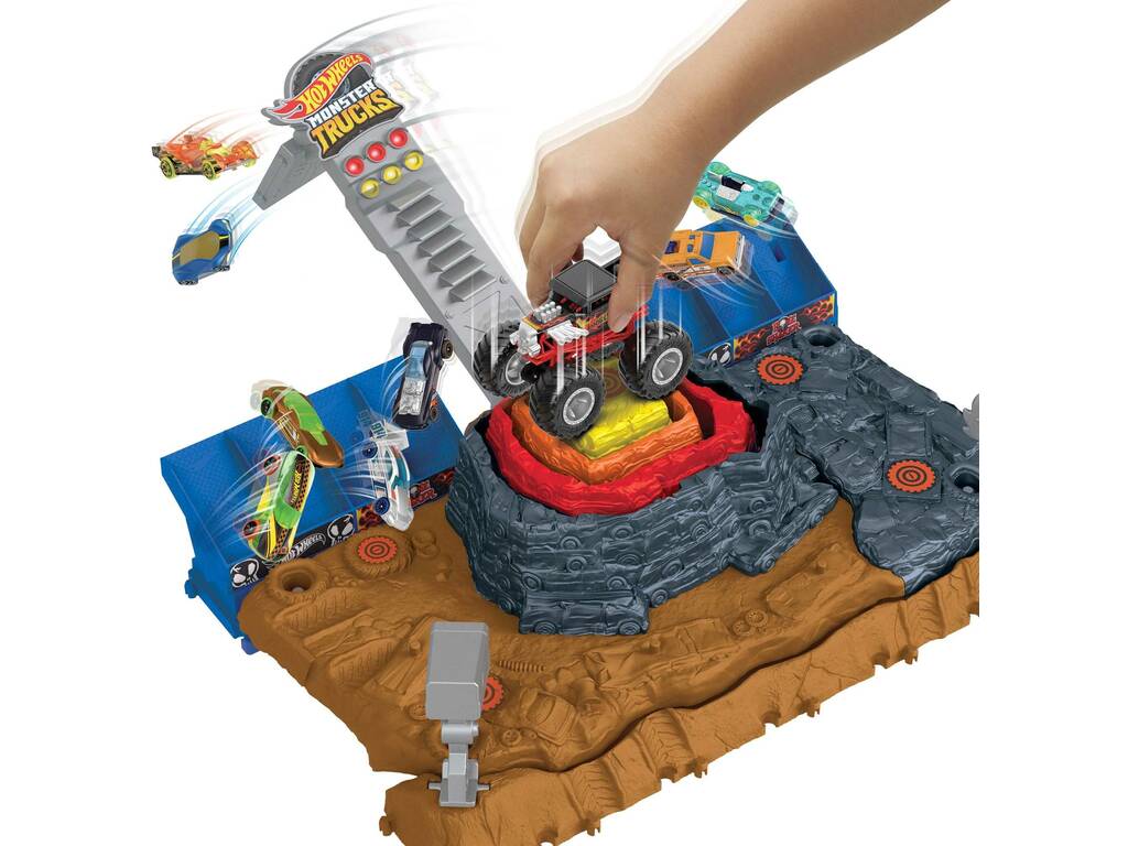 Hot Wheels Monster Trucks Arena Smashers Smash and Smash Track Mattel HNB96