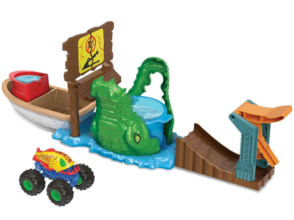 Hot Wheels Monster Trucks Color Shifters Ataque en el Pantano Mattel HGV14