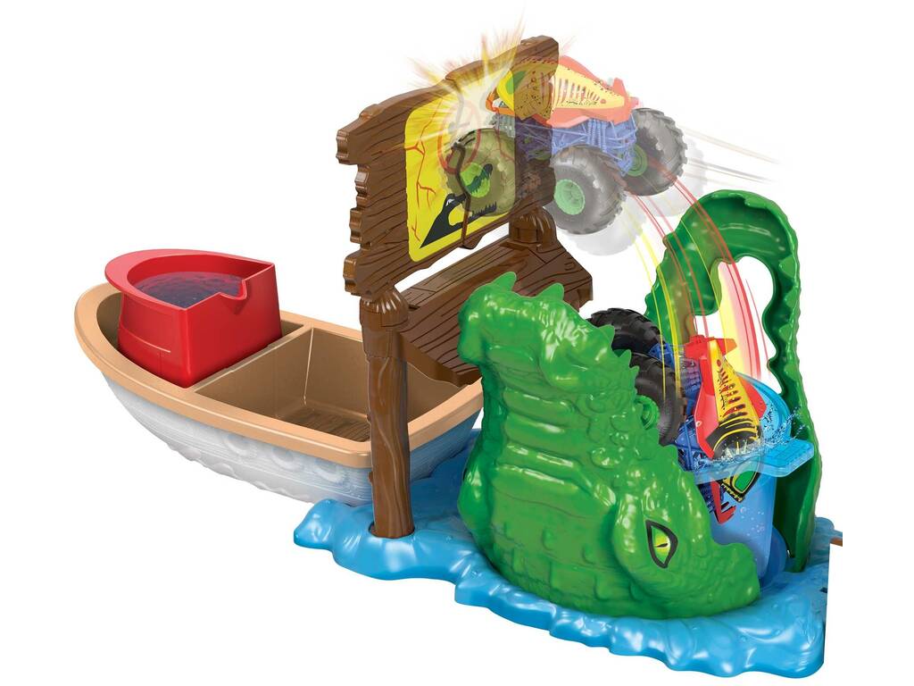 Hot Wheels Monster Trucks Color Shifters Ataque en el Pantano Mattel HGV14