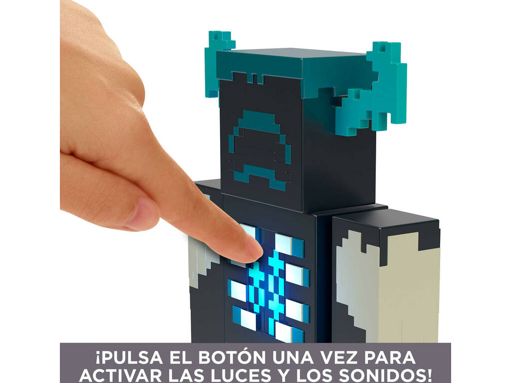 Figurine Minecraft Warden avec lumières et sons Mattel HHK89