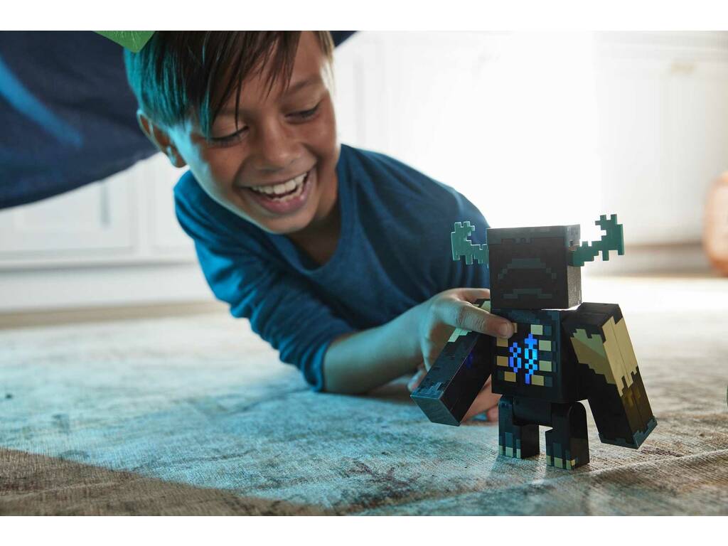 Figurine Minecraft Warden avec lumières et sons Mattel HHK89