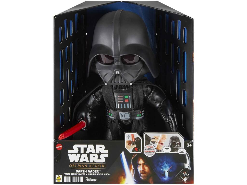 Star Wars Peluche Darth Vader con Distorsore di voce e luce Mattel HJW21
