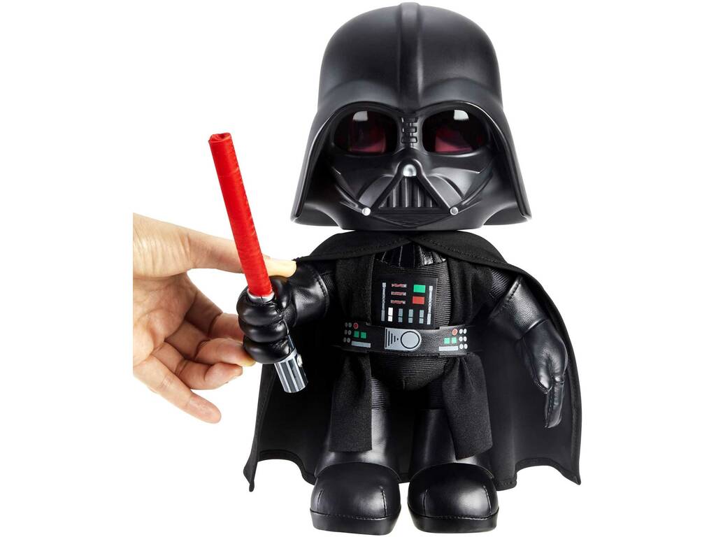 Star Wars Peluche Darth Vader con Distorsore di voce e luce Mattel HJW21