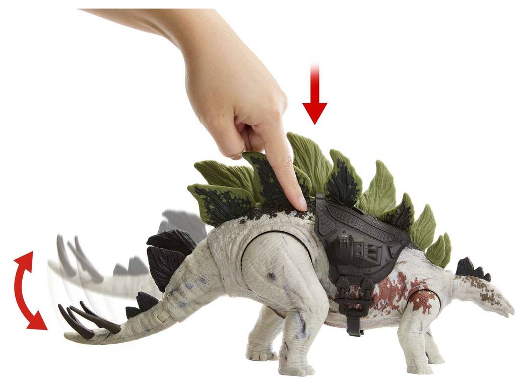 Jurassic World Tracciatori Giganti Stegosauri Mattel HLP24