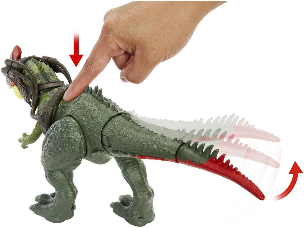 Jurassic World Tracciatori Giganti Synotyrannus Mattel HLP25