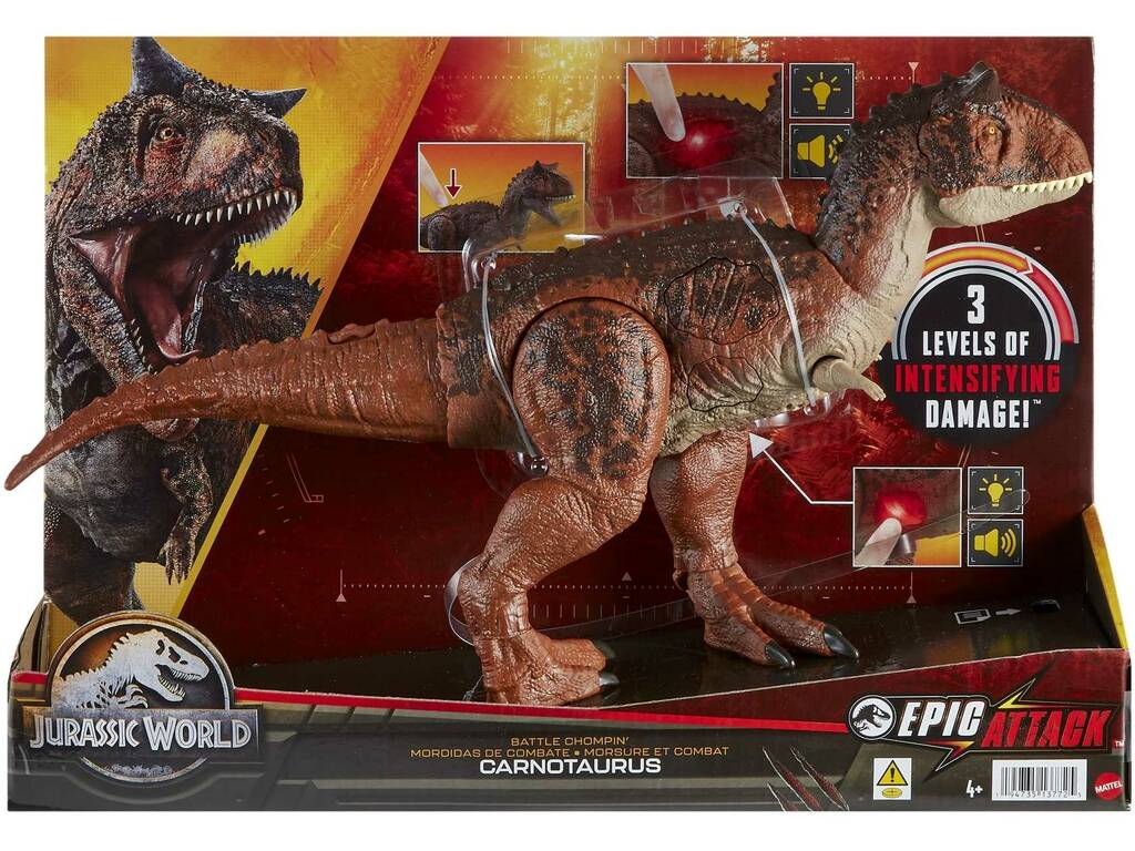 Jurassic World Bite To Attack Carnotaurus Mattel HND19
