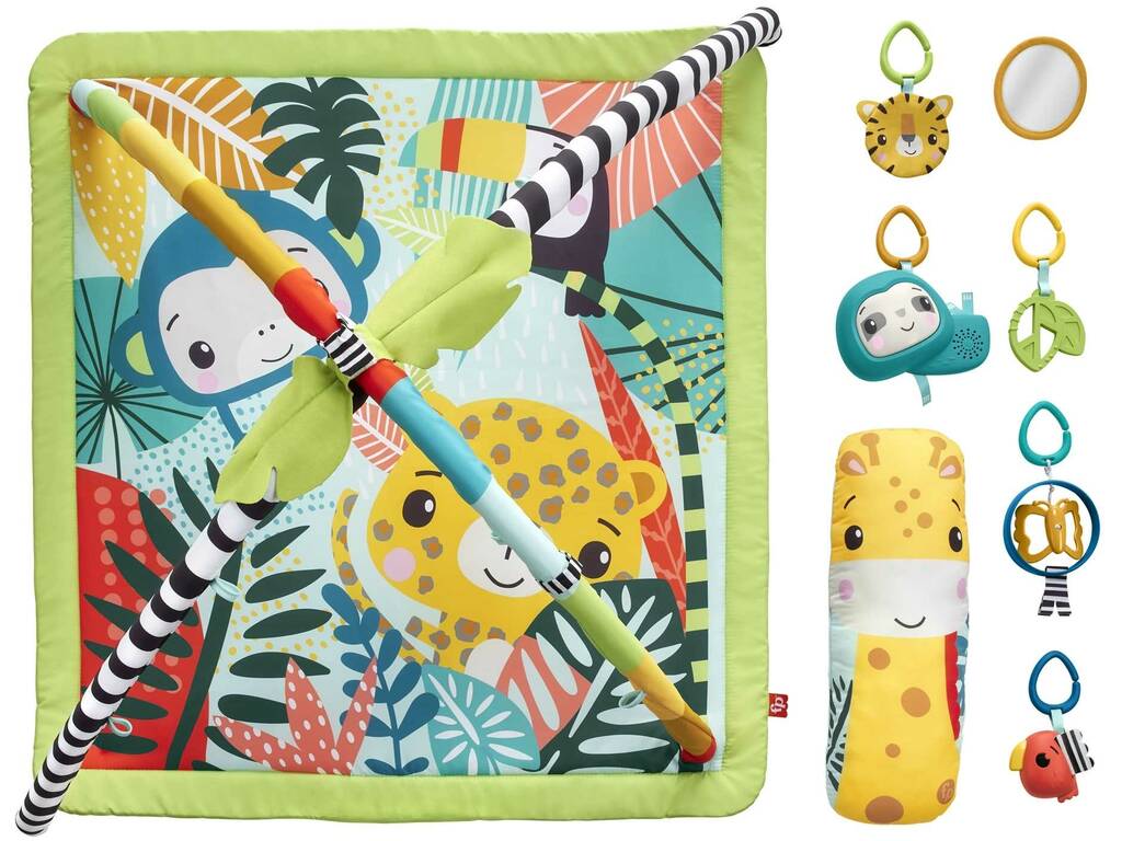 Fisher Price Palestrina sensoriale della giungla 3 in 1 Mattel HJW08