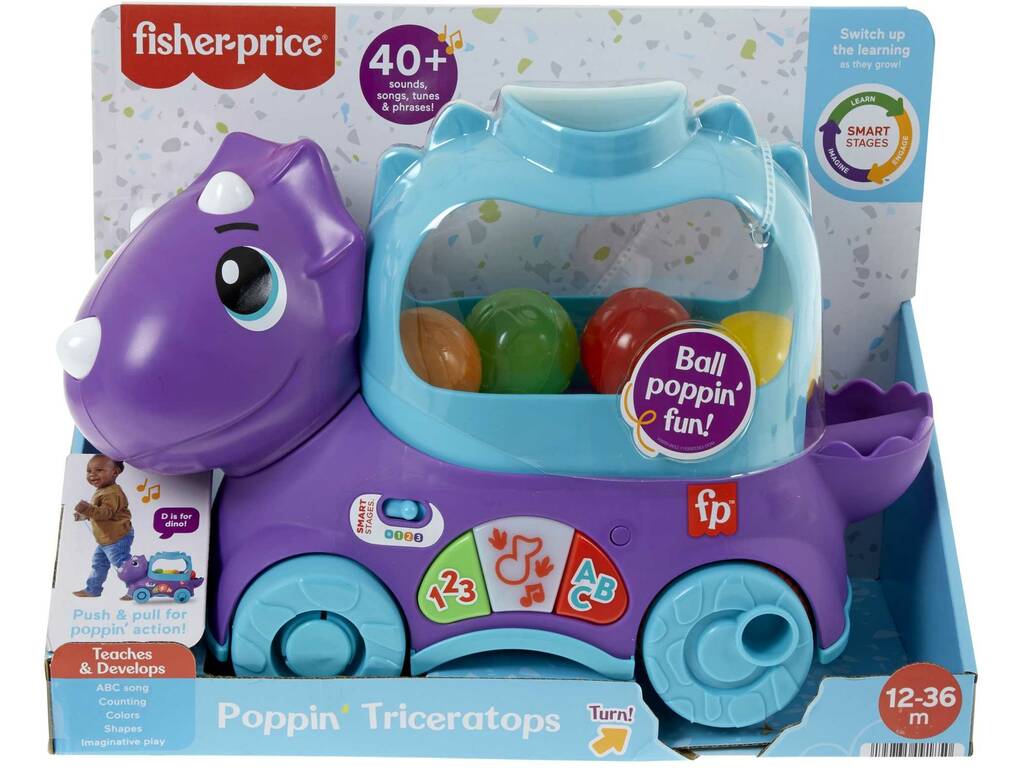 Fisher Price Triceratops Bruits Mattel HNR52