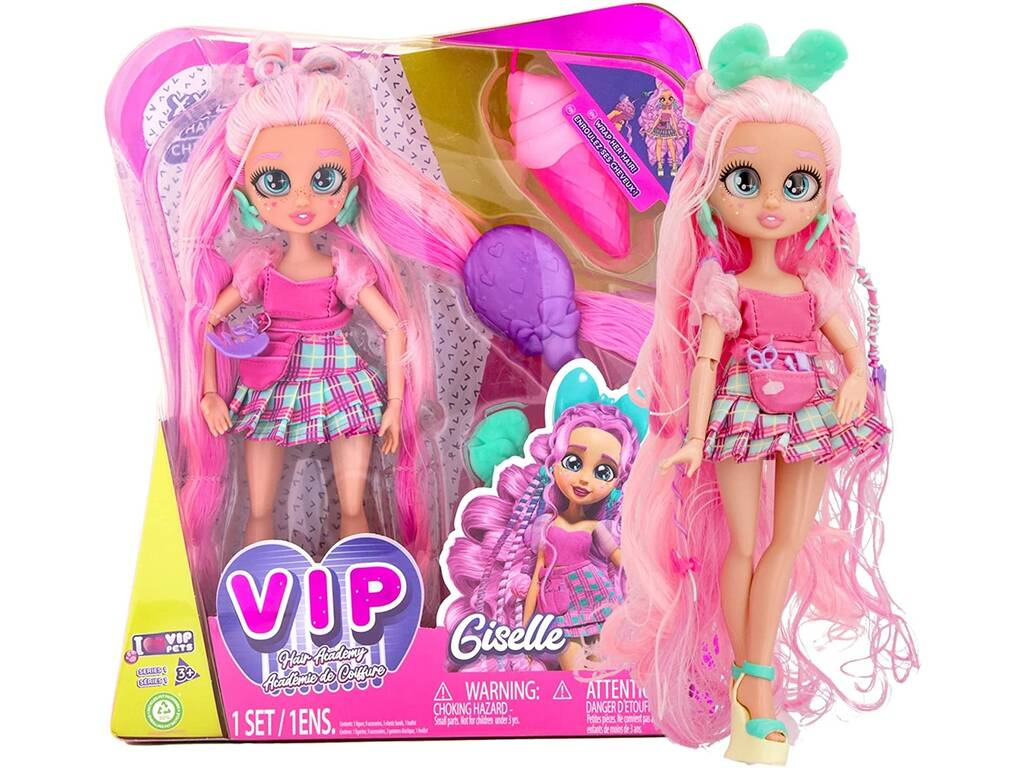 J'adore la poupée Giselle de VIP Pets VIP Hair Academy par IMC Toys 715196