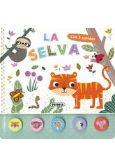 Livre cinq sons La jungle avec des boutons
