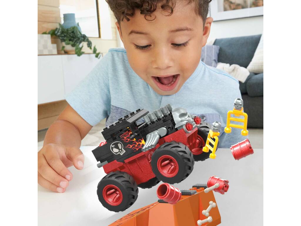 Mega Hot Wheels Monster Trucks Circuito de Choques de Bone Shaker Mattel HKF87