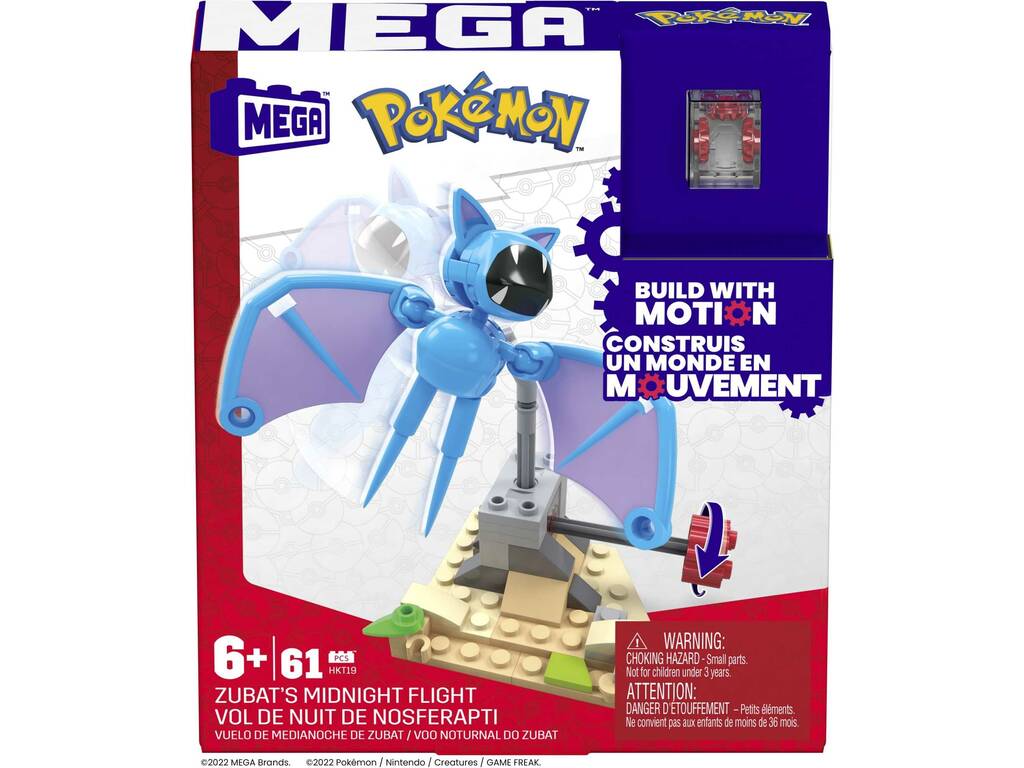 Pokémon Mega Pack Volo di mezzanotte di Zubat Mattel HKT19