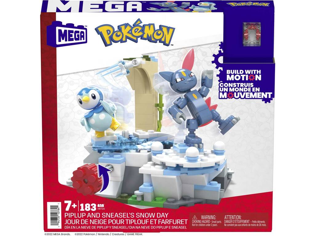 Pokémon Mega Pack Giornata di neve di Piplup e Sneasel Mattel HKT20