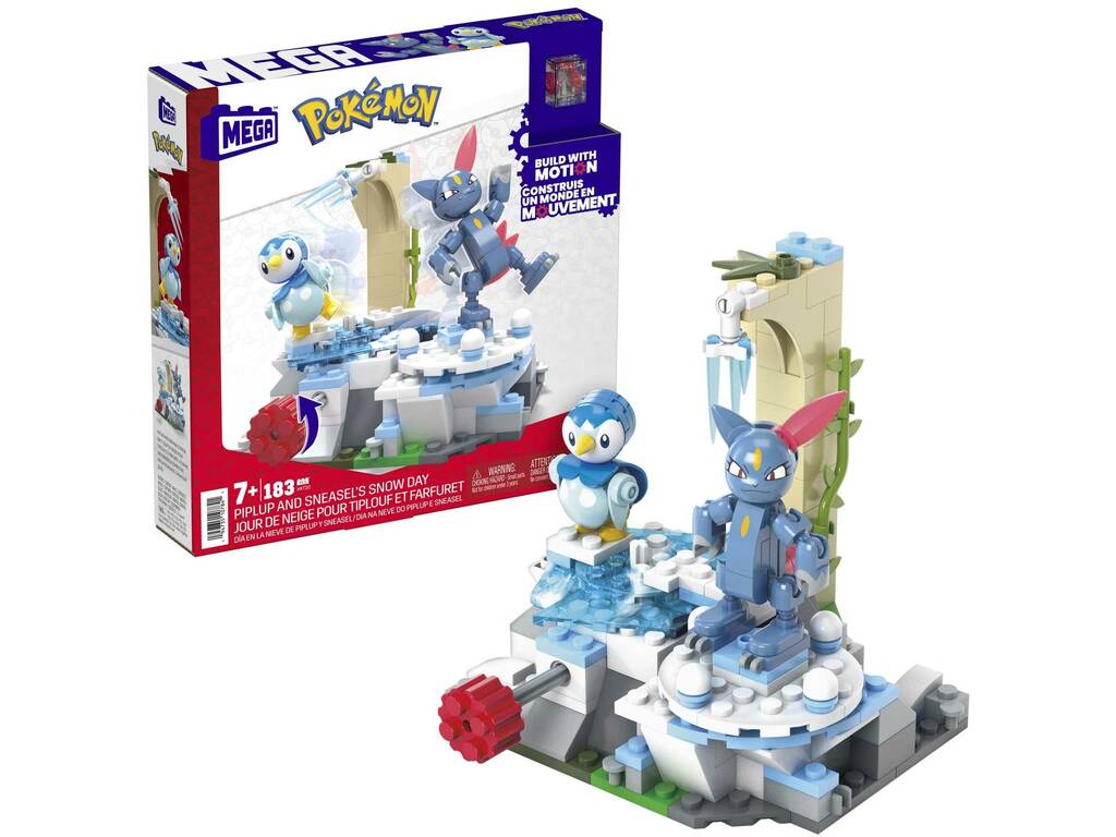 Pokémon Mega Pack Giornata di neve di Piplup e Sneasel Mattel HKT20