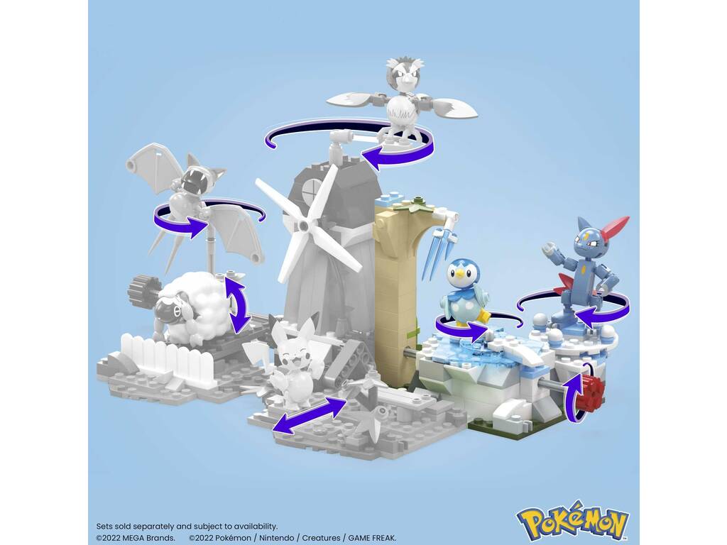 Pokémon Mega Pack Giornata di neve di Piplup e Sneasel Mattel HKT20