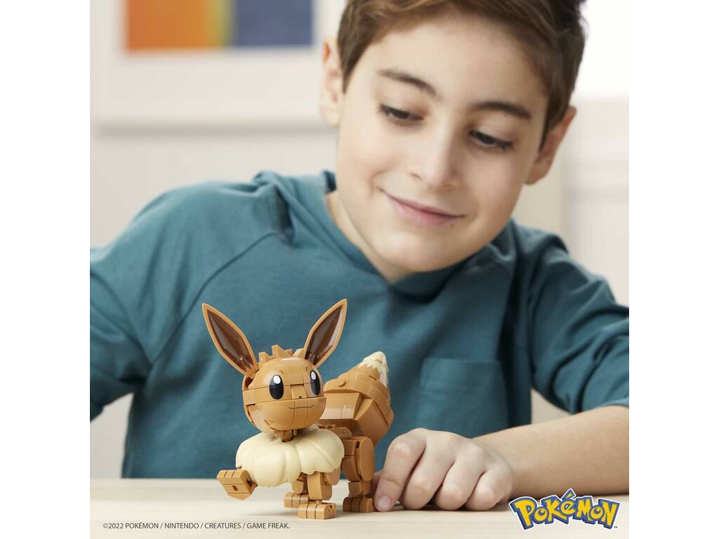 Mega Pokémon Costruisci e Mostra Eevee Mattel HDL84