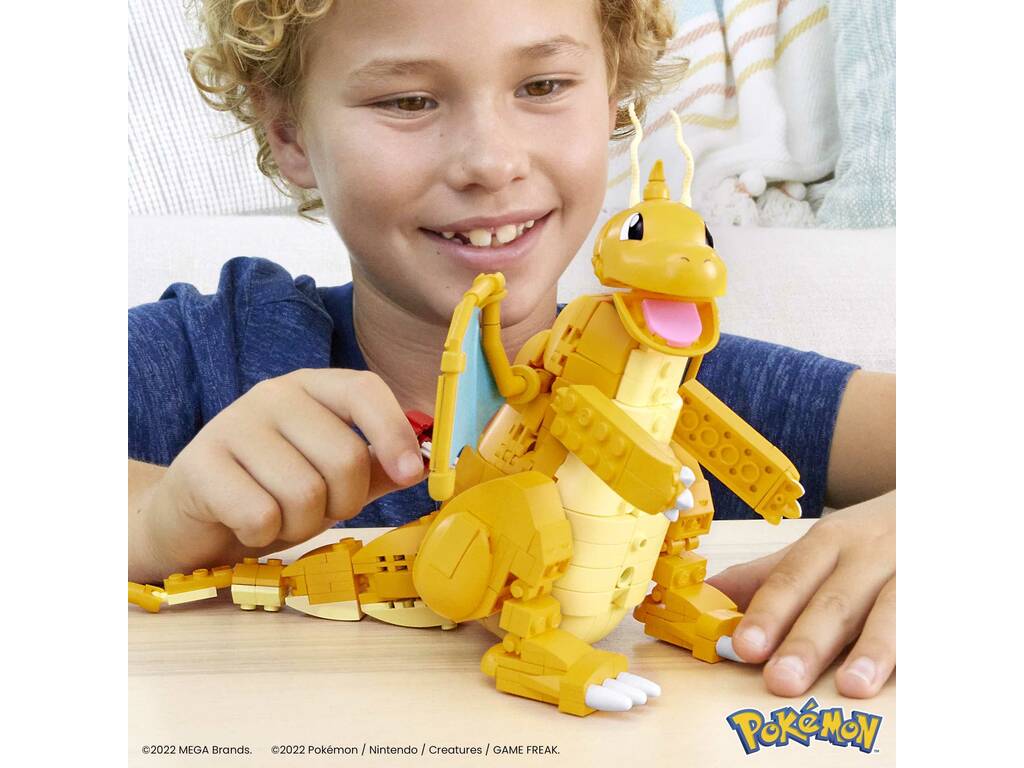 Pokémon Mega Figurine Dragonite avec Mouvement Mattel HKT25
