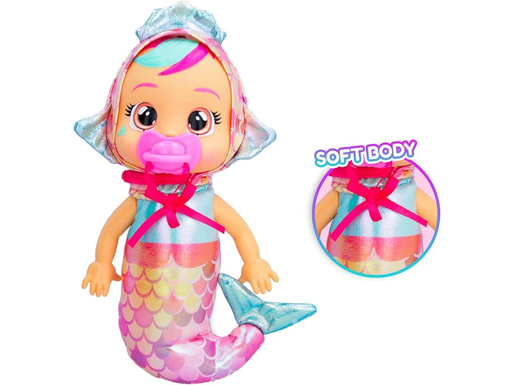 Cry Babies Tiny Cuddles Mermaids Bambola Melody IMC Toys 908475