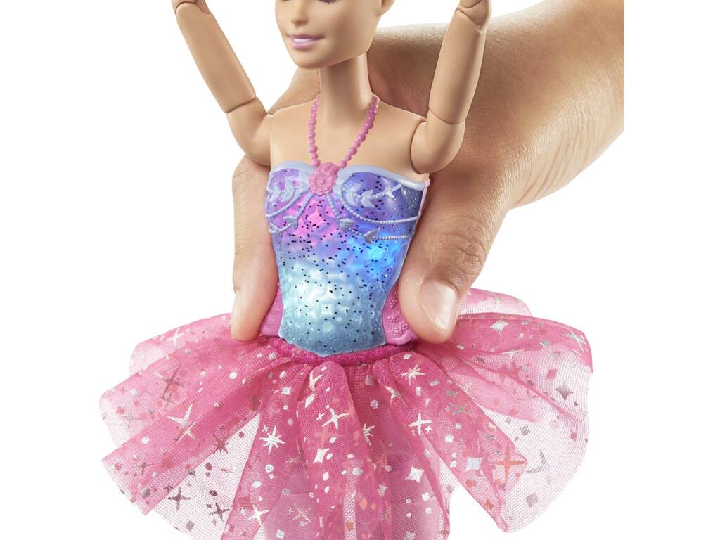 Barbie Dreamtopia Dançarina Tutú Rosa com Luz Mattel HLC25