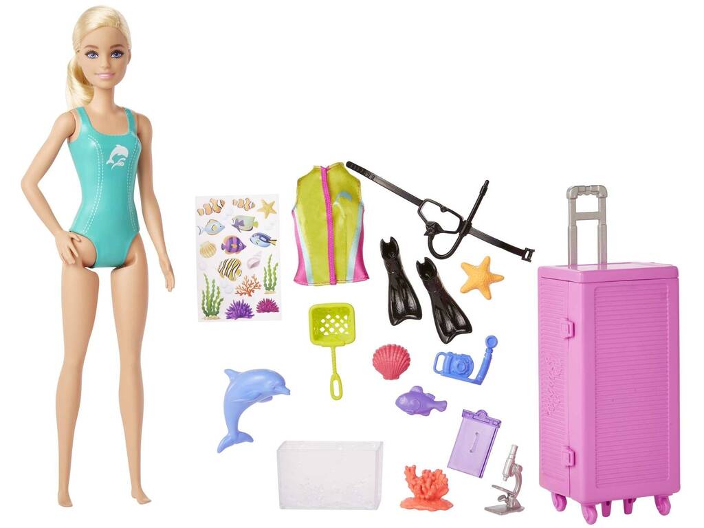 Barbie Tu puoi essere una biologa Marina Bionda di Mattel HMH26