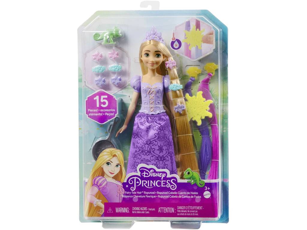 Principesse Disney Bambola Rapunzel Acconciature magiche Mattel HLW18