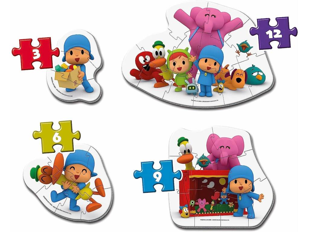 Meu Primeiro Quebra-Cabeça Pocoyo Progressivo Clementoni 20833