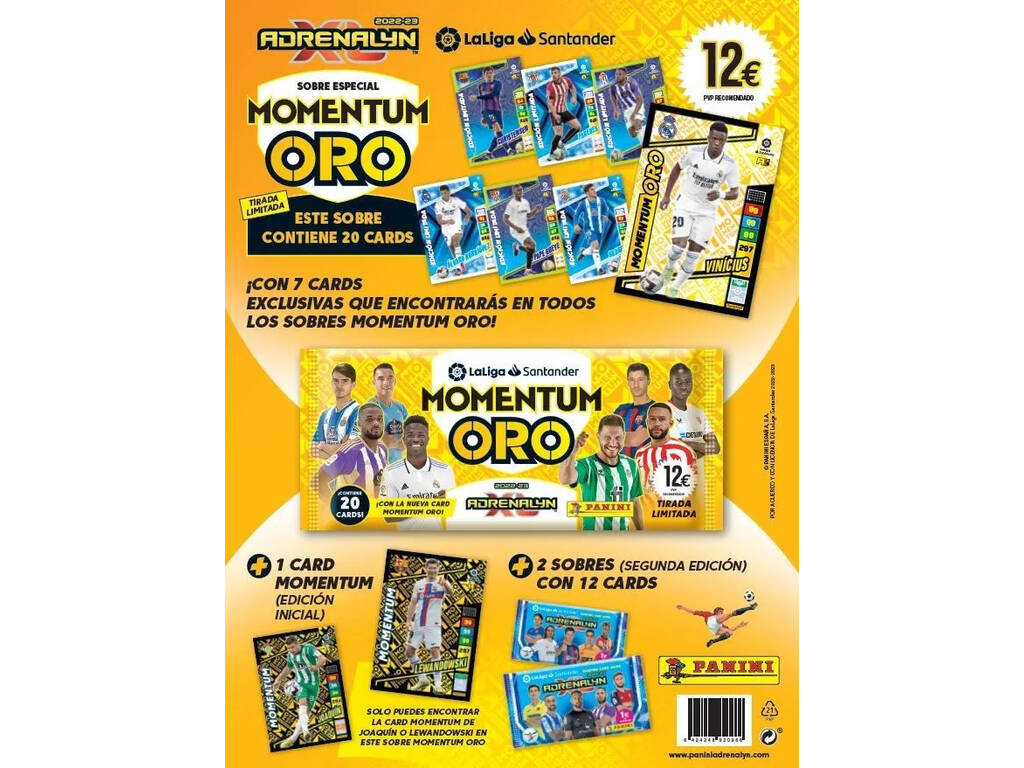 Adrenalyn XL 22-23 Busta Momentum Oro Panini