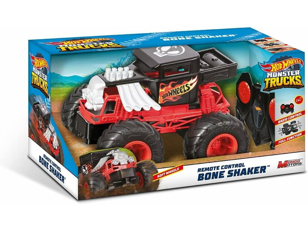Hot Wheels Monster Trucks Osso Agitatore 1:15 Radiocomandato Mondo Motors 63679
