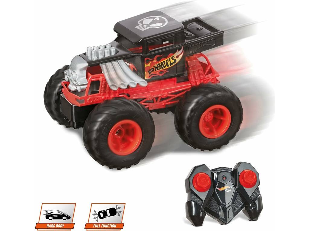 Hot Wheels Monster Trucks Osso Agitatore 1:15 Radiocomandato Mondo Motors 63679