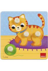 Puzzle en Bois de Chat 22x22 cm. Diset 53053