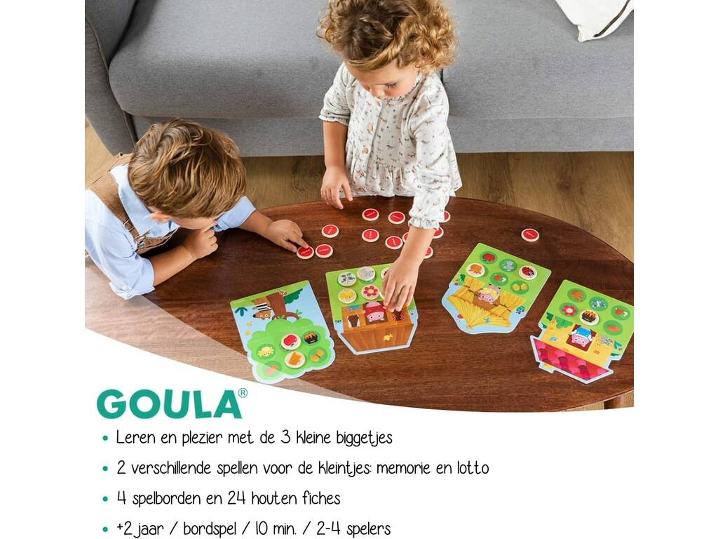 Les 3 Petits Cochons Memo & Loto de Goula 59455 