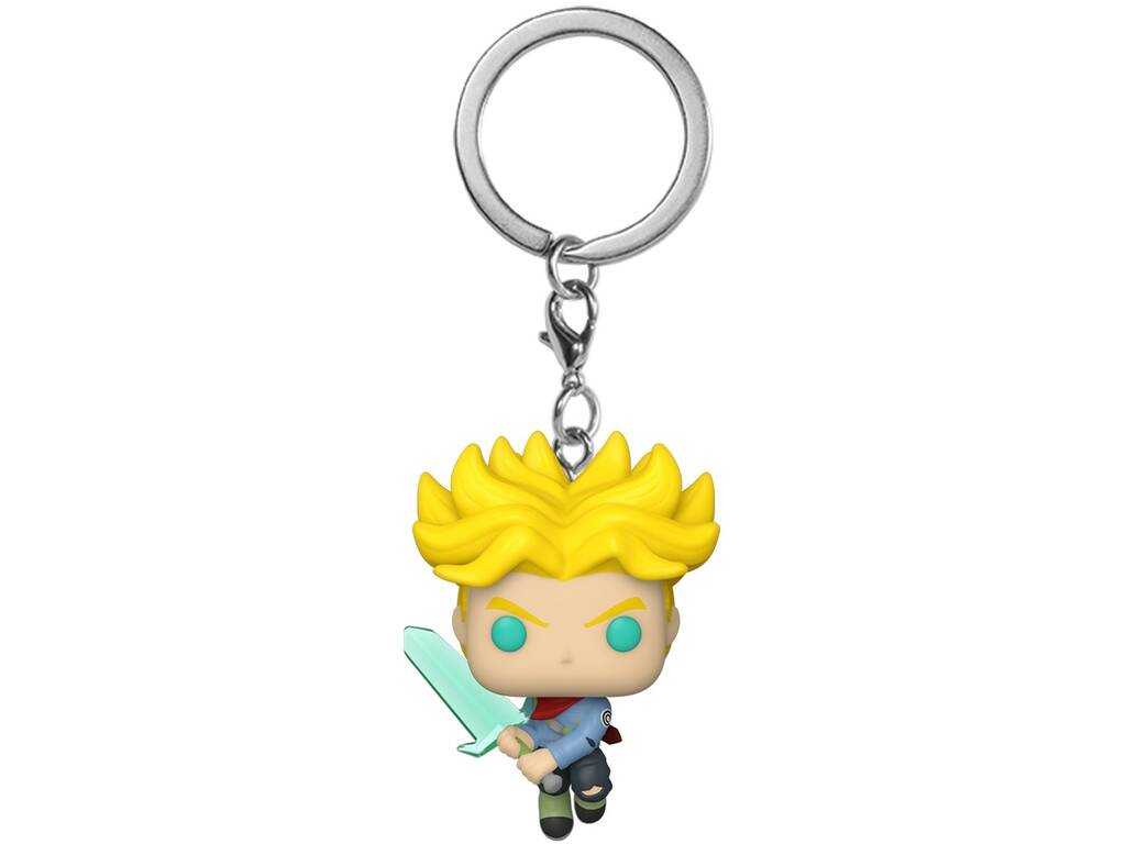 Funko Pop Dragon Ball Super Schlüsselanhänger Super Saiyan Trunks mit Schwert Funko 59523