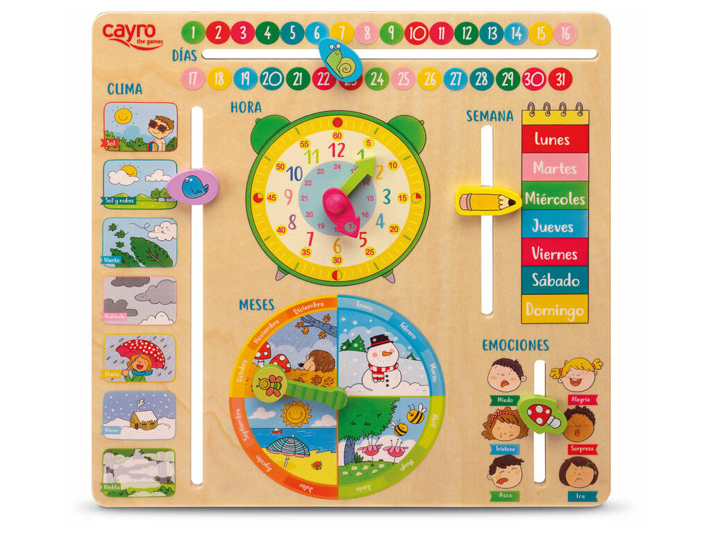 Calendrier en Bois Cayro 8107