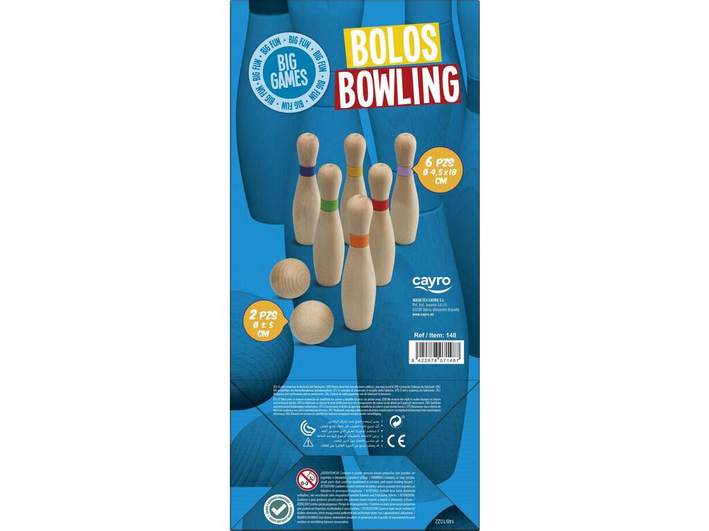 Quilles en bois Cayro 148